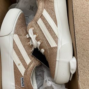 Brand new. Never work girls Hurley sneakers